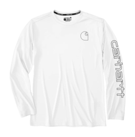 Longsleeve Carhartt Men Force Sun Defender L/S White