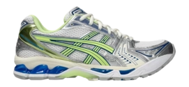 ASICS Unisex GEL-KAYANO 14 White/Lime Green