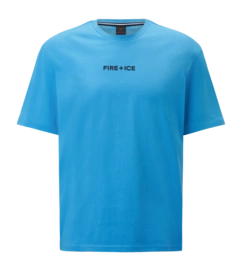 T-Shirt Bogner Fire + Ice Unisex Mick3 Logo Vintage Blue