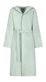 Badjas Cawö Home Women 6219 Capuchon Eucalyptus