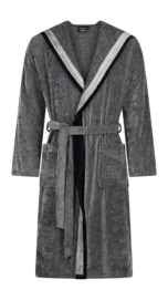 Peignoir Cawö Home 5841 Homme Capuchon Nature Black