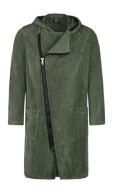Bademantel Cawö Home 6516 Reißverschluss Herren Field Black