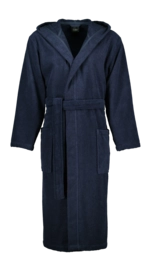 Bademantel Cawö Home 842 Kapuze Herren Blue