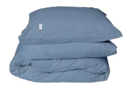 Kussensloop Town&Country Austin Washed Percale Oldblue
