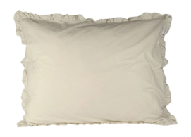 Kussensloop Town&Country Frilled Percale Zand