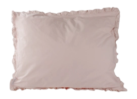 Kussensloop Town&Country Frilled Percale Pink