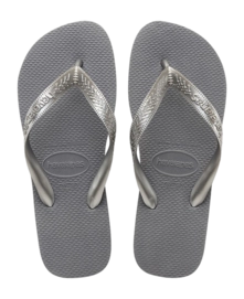 Slipper Havaianas Women Top Tiras Steel Grey