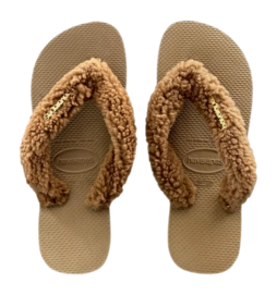Slipper Havaianas Women Top Home Fluffy II Rose Gold