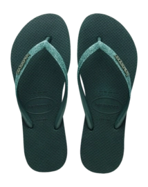 Tongs Havaianas Femme Slim Sparkle II Pantanal Green