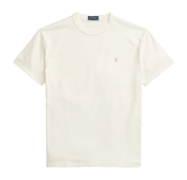T-Shirt Ralph Lauren Classic Fit Jersey Crewneck Herren Clubhouse Cream
