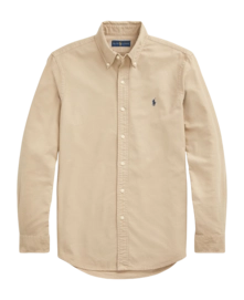Overhemd Ralph Lauren Men Garment Dyed Oxford Shirt Surrey Tan