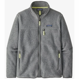 Gilet Patagonia Women Retro Pile Jacket Salt Grey Jellyfish Jaune