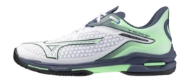 Tennisschoen Mizuno Unisex Wave Exceed Tour 6 CC White India Ink Neo Mint