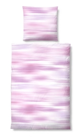 Bettwäsche Biberna Shade Rosa Seersucker