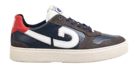 Cruyff Sports Footwear Slice Leather Suede Navy Grey Red