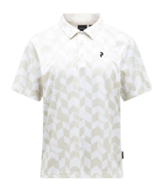 Polo Shirt Peak Performance Men Graphic SS Polo Shirt Sandfog