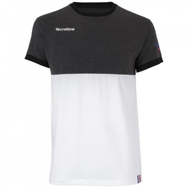 Tennisshirt Tecnifibre Men F1 Stretch Black Heather-XS