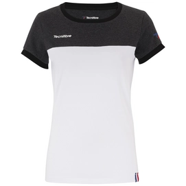 Tennisshirt Tecnifibre F1 Stretch Black Heather Damen-XS