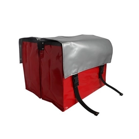 Fietstas De Poort Twotone Rood Zilver