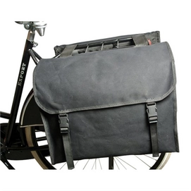 Fietstas De Poort Luxe XL Zwart Canvas