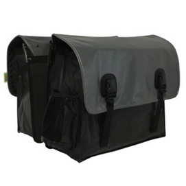 Fietstas Beck Classic Zwart Bisonyl Grijze Flap