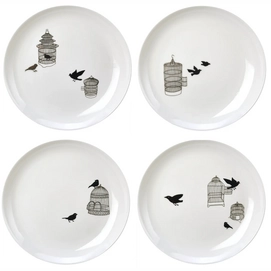 Side Plate POLSPOTTEN Freedom Birds 20 cm (Set van 4)