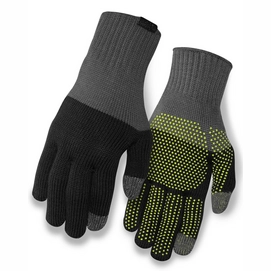 Gants de Cyclisme Giro Merino Knit Wool Grey Black-L / XL