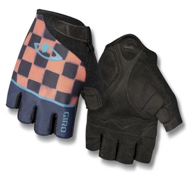 Fietshandschoen Giro Women Jag Ette Midnight Blue Peach Checkers