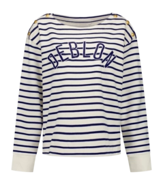 Pullover Deblon Letitia Striped Damen Pearl Navy