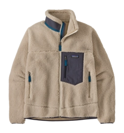 Vest Patagonia Men Classic Retro-X Jacket Natural w/Smolder Blue