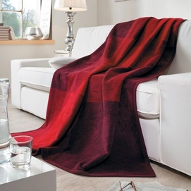 Jacquard Plaid Ibena Solare Futura Square Rood