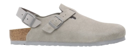 Clog Birkenstock Tokio Suede Leather Damen Stone Coin Narrow