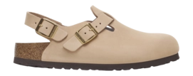 Sabots Birkenstock Femme Tokio Nubuk Leather Sandcastle Narrow