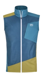 Gilet Ortovox Homme Windbreaker Vest Petrol Blue