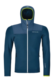 Sweatjacke Ortovox Fleece Plus Hoody Herren Petrol Blue