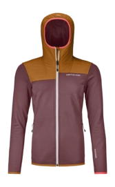 Sweatjacke Ortovox Fleece Plus Hoody Damen Mountain Rose
