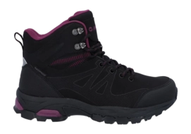 Wandelschoen Hi-Tec Women Jackdaw Mid Wp Black Burgundy