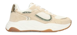 Sneaker POSH by Poelman Women Macy Beige With Combination