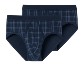 Caleçon Schiesser Men 172691 Classic Daywear Dark Blue (Lot de 2)