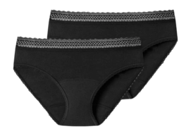 Ondergoed Schiesser Women 176299 Secret Care Black (2-Pack)