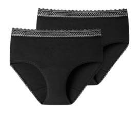 Shorty Schiesser Women 176300 Secret Care Black (Lot de 2)