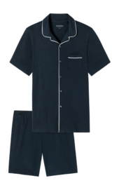 Pyjama Schiesser 179297 Fine Interlock Herren Dark Blue