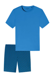 Pyjama Schiesser 181157 Casual Essentials Herren Aquarium