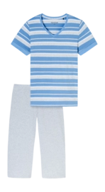 Pyjama Schiesser Women 181254 Casual Essentials Light Blue