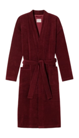 Badjas Schiesser Men 181536 Feather Terry Burgundy