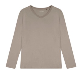 Pyjamashirt Schiesser 182182 Mix+Relax Herren Clay