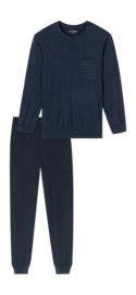 Pyjama Schiesser 182196 Comfort Essentials Herren Dark Blue (Extra Long)