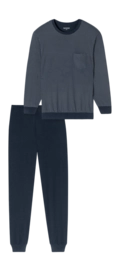 Pyjama Schiesser Homme 182196 Comfort Essentials Night Blue (Extra Long)