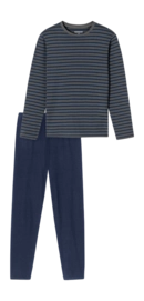 Pyjama Schiesser 182197 Casual Essentials Herren Anthracite (Extra Long)