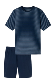 Pyjama Schiesser Homme 182198 Casual Essentials Admiral